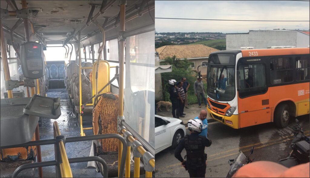 Mais um ônibus é incendiado em São José dos Campos Onda de violência persiste na zona leste