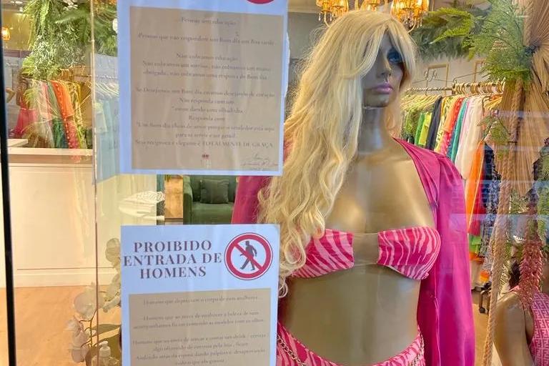 Contra assédio, loja no centro de São José veta entrada masculina!