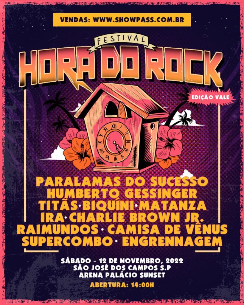 3ª Edição do Festival Hora do Rock em São José dos Campos promete agitar a  cena musical do vale