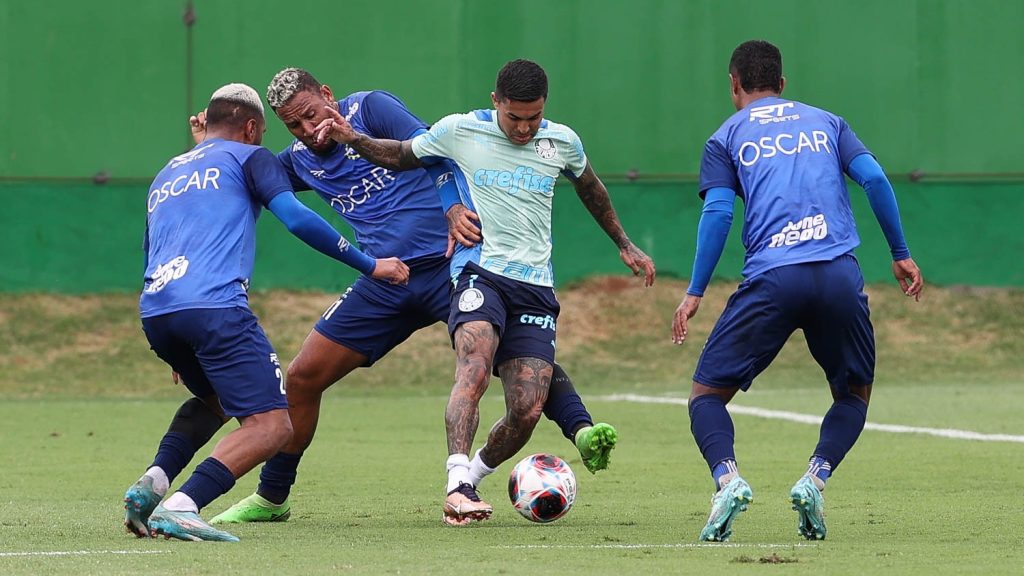 No dia do aniversário de Dudu, Palmeiras vence São José por 3 a 1 em jogo-treino na Academia de Futebol
