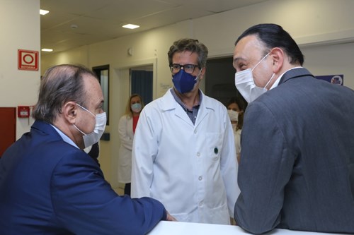 Agora como governador em exercício, Felicio visita Hospital de Retagarda que ele construiu como prefeito