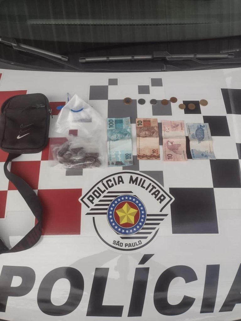Traficante é preso pela PM nas imediações de escola no Jardim Esplanada