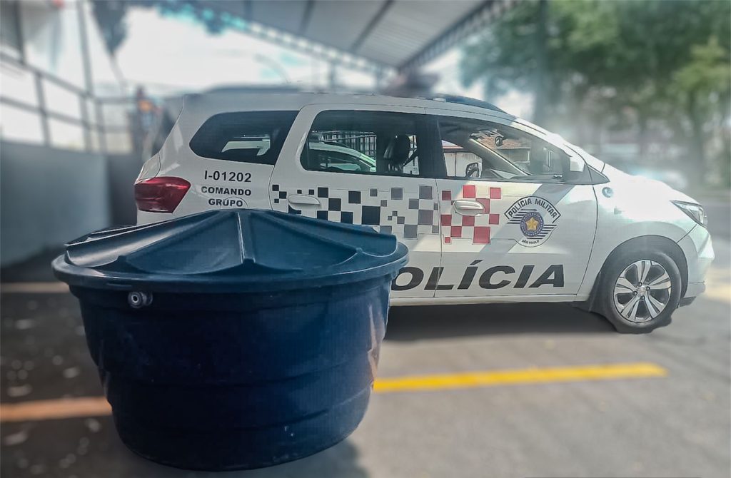 Criminosos são detidos ao tentar furtar caixa d'água no centro de São José dos Campos