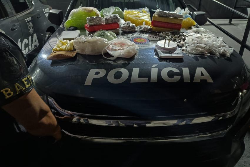  Foragido é capturado com 8 Kg de drogas na região do Cerejeiras