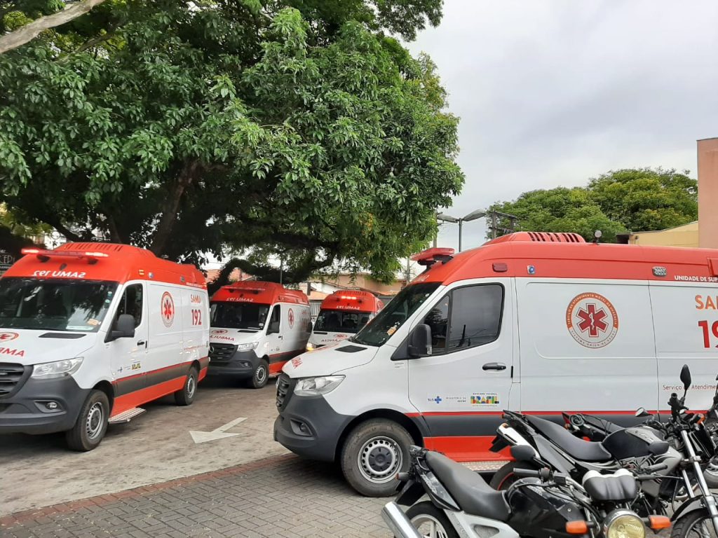 São José dos Campos recebe quatro novas ambulâncias para reforçar o SAMU 192