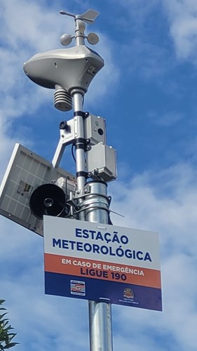 1ª estação meteorológica da Defesa Civil implantada no Rio Comprido
