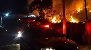 Incêndio em vegetação assusta moradores no bairro Santa Cecília