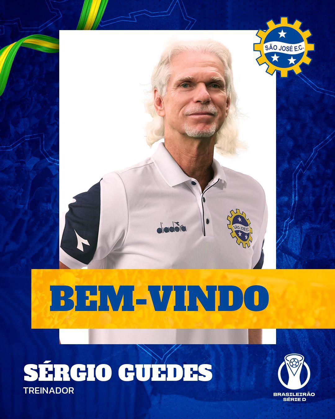 Novo técnico: São José Esporte Clube confirma Sergio Guedes