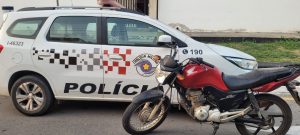 Em Caçapava, menor é apreendido com motocicleta furtada