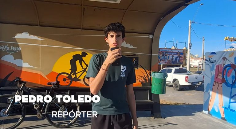 Incentivo ao esporte: estudantes fazem matéria sobre Bike Point no Urbanova