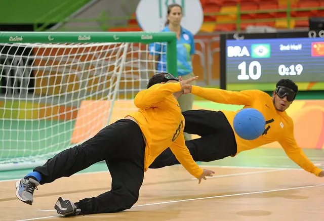  Golbol masculino Brasil perde para a Ucrânia e disputa bronze