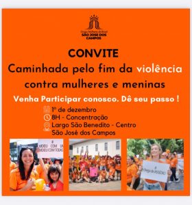 7ª Caminhada pelo Fim da Violência contra Mulheres e Meninas em 1 de dezembro