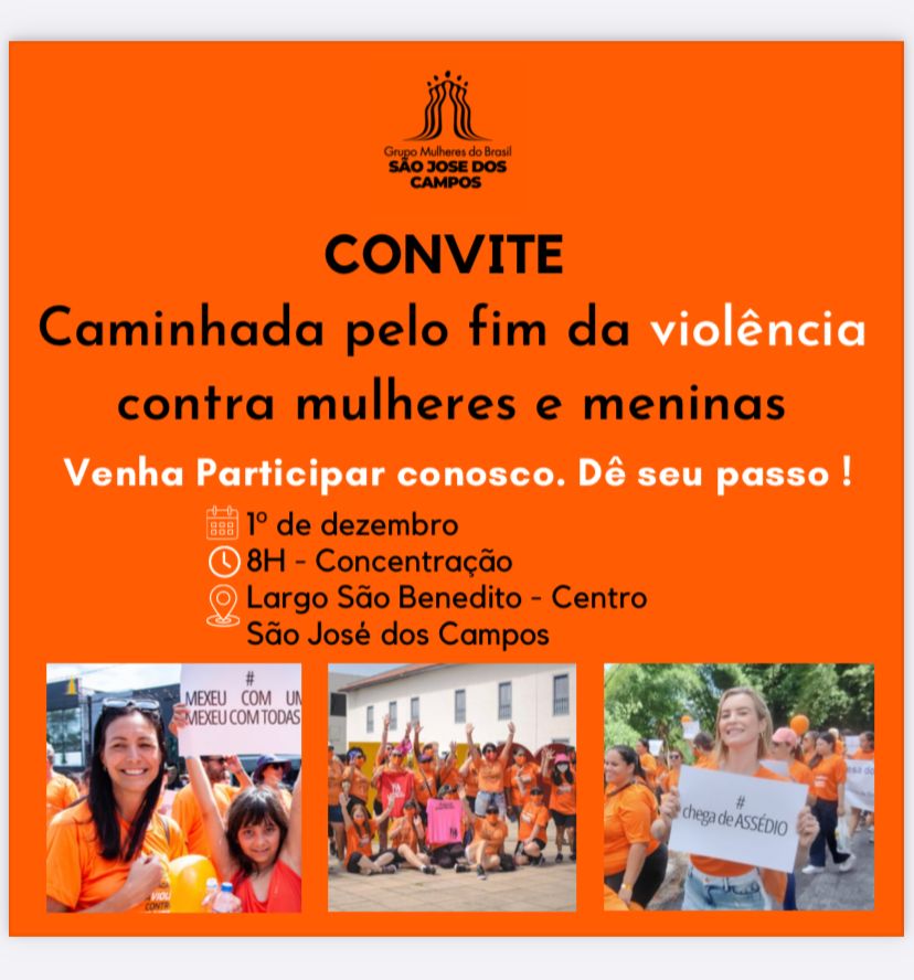 7ª Caminhada pelo Fim da Violência contra Mulheres e Meninas em 1 de dezembro
