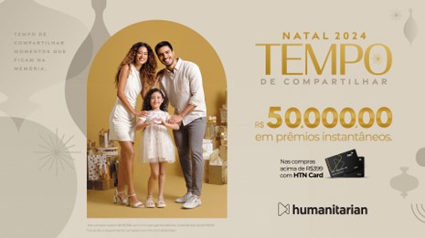 Campanha de Natal Humanitarian presenteia clientes com R$50 mil em prêmios instantâneos