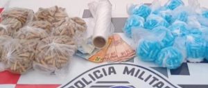 Mais de 1,4 mil pinos de cocaína apreendidos com dupla em Jacareí