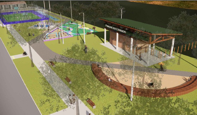 Parque do Cerrado terá receptivo com praça revitalizada no entorno