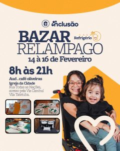 Casa Refrigério promove bazar beneficente com mais de 7 mil peças em São José