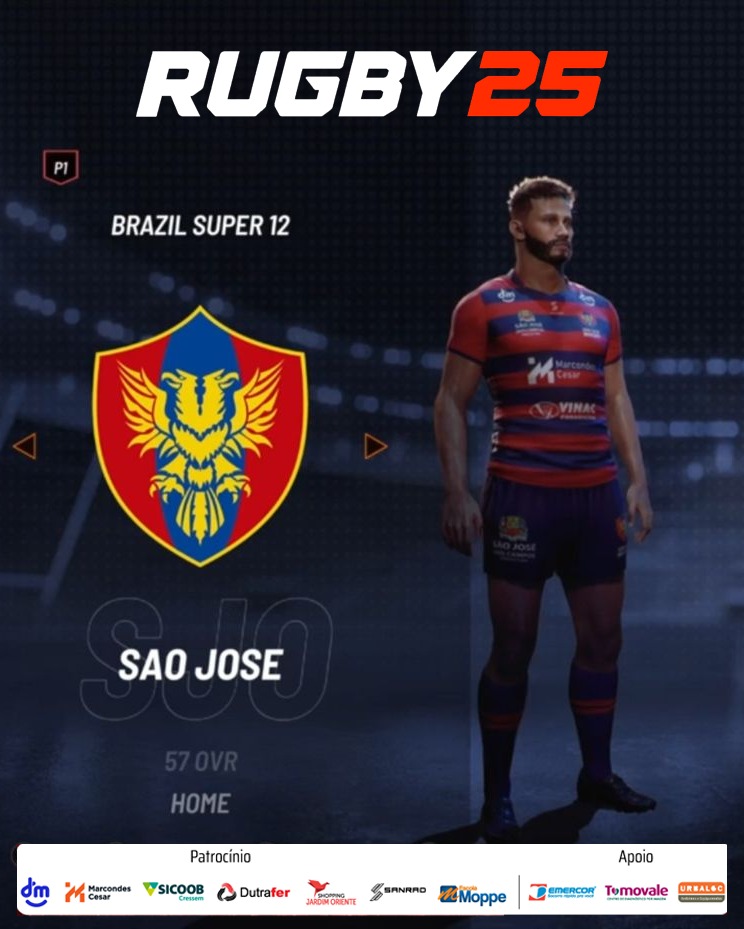 São José Rugby integra jogo de Vídeo Game internacional! 