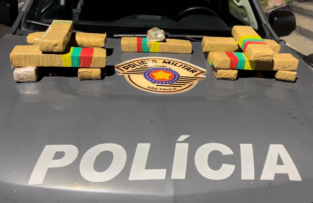 Traficante é preso com 12,6kg de maconha em Caçapava 