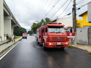 Incêndio em residência mobiliza bombeiros em São Sebastião