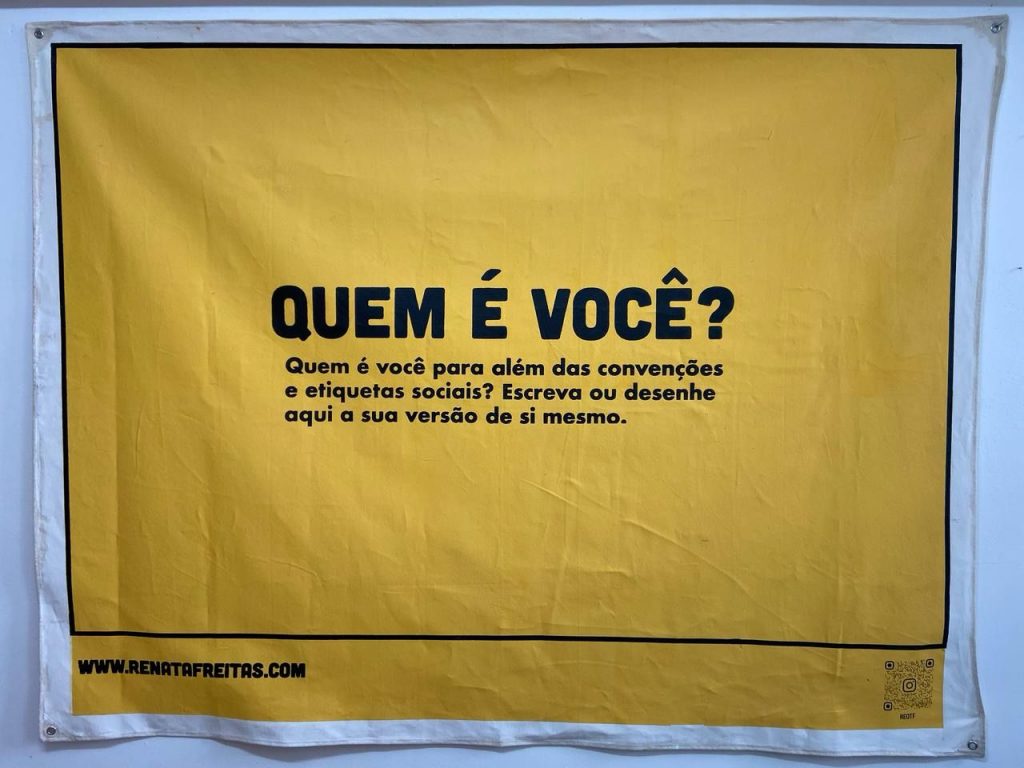 Instalação visual no Vicentina Aranha convida público para criação coletiva