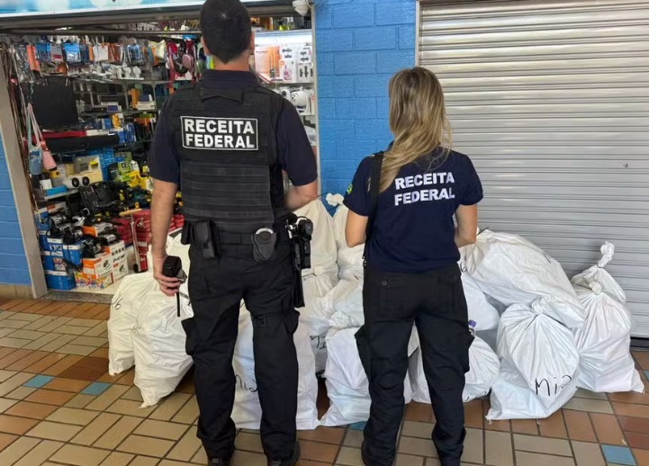 Operação da Receita apreende R$ 1 milhão em produtos ilegais em Aparecida