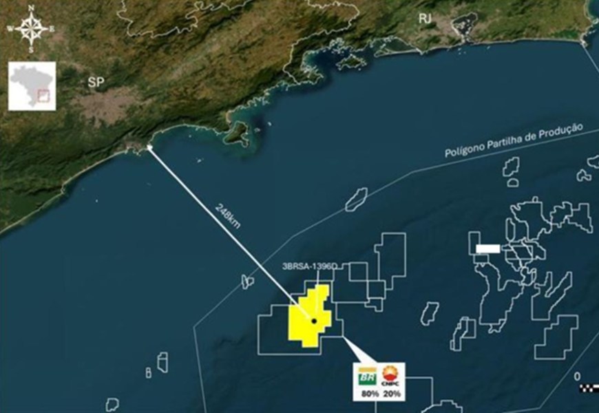 Petrobrás anuncia nova descoberta de petróleo no pré-sal da Bacia de Santos