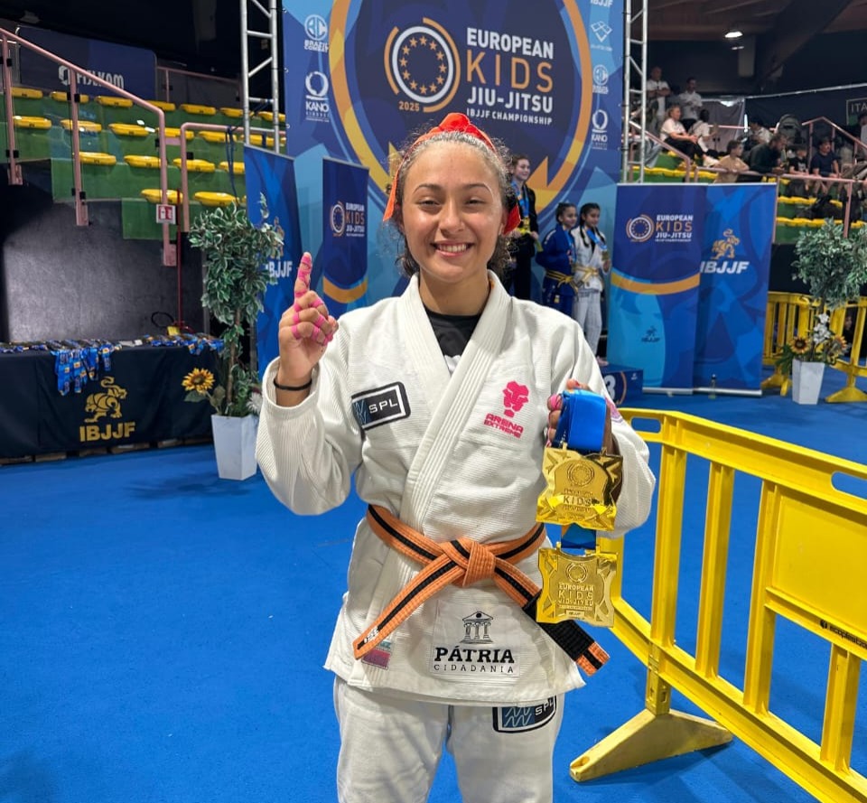 Atleta de São José dos Campos é bicampeã europeia de jiu-jitsu