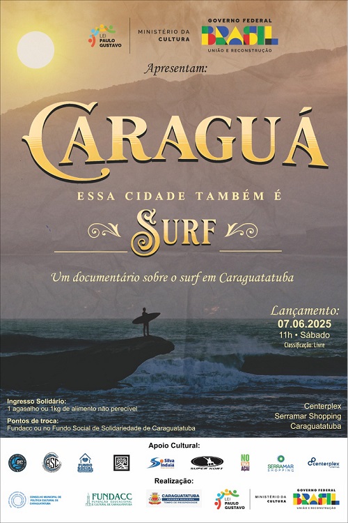 Documentário 'Caraguá! Essa cidade também é surf' estreia neste sábado com ingresso solidário