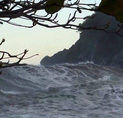 Ciclone provoca ressaca histórica e transforma paraíso de Ilhabela em cenário de força da natureza