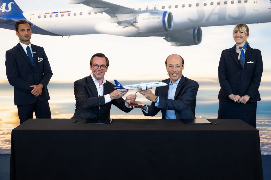SAS anuncia compra de 55 jatos da Embraer E195-E2