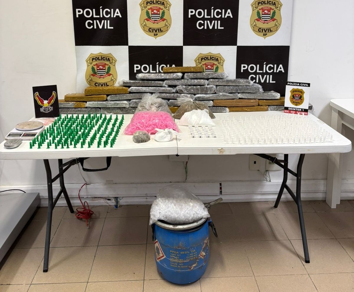 Policia Civil apreende mais de 24kg de drogas e prende uma mulher em São José dos Campos