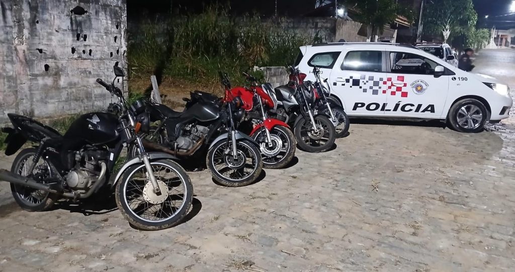 PM recupera 5 motocicletas furtada e apreende 2 jovens em Jacareí