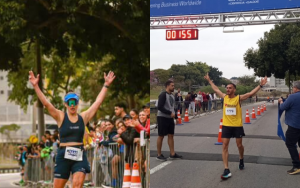Atletas destaques na corrida de aniversário da cidade inspiram com história de disciplina