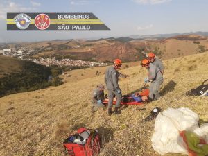 Após sofrer queda de paraglider vítima aciona os Bombeiros em Guará!