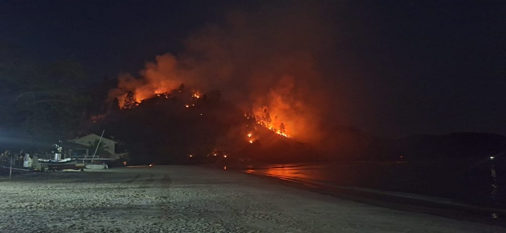 Incêndio na Tabatinga destruiu 76 mil m² de vegetação. Bombeiros atuaram por 9h; não houve vítimas.