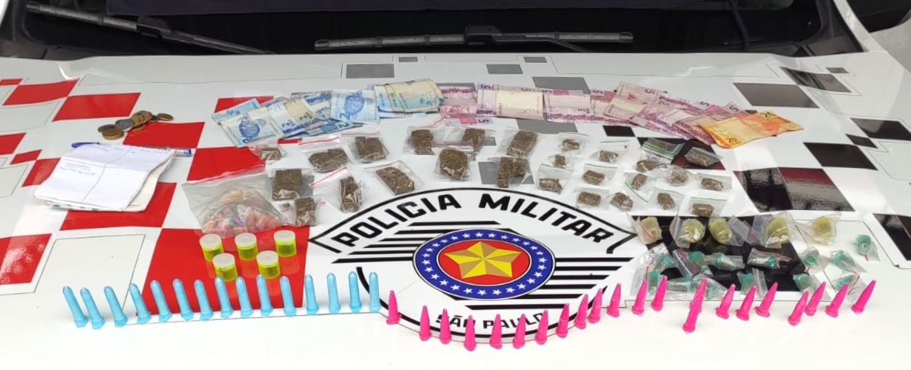 Criminoso tenta fugir, mas é preso por tráfico de drogas no bairro Alto da Ponte em São José dos Campos