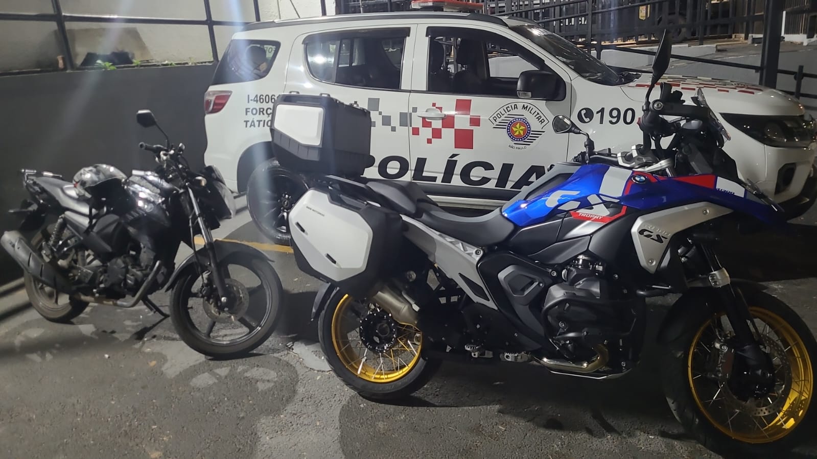Motocicleta roubada no Jardim Limoeiro em, São José dos Campos, é recuperada pela PM