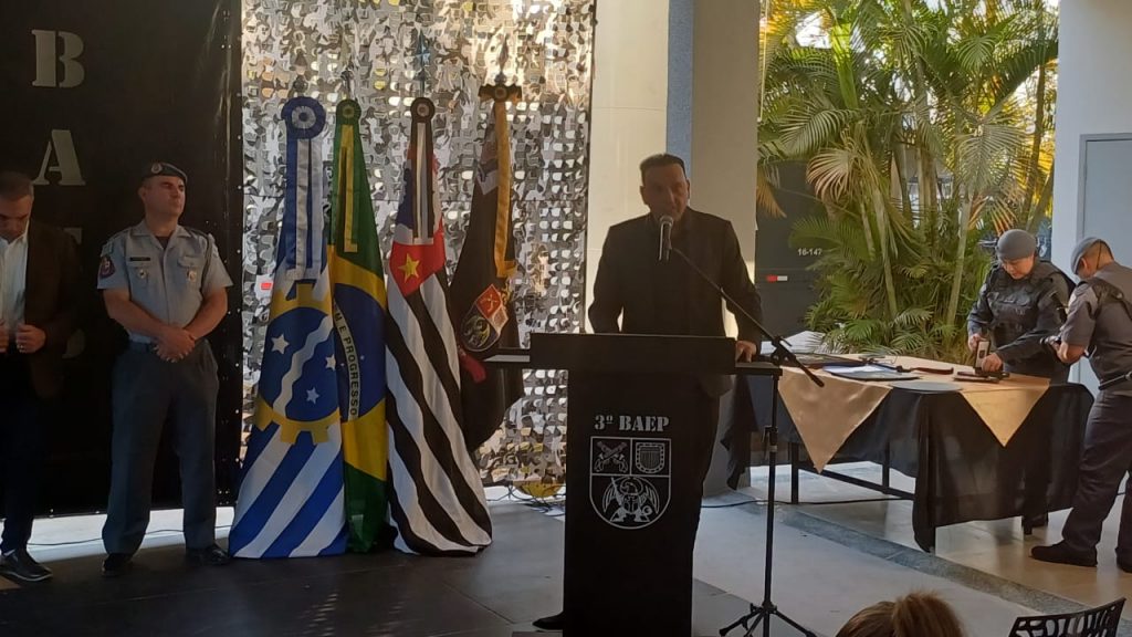 Com presença de Felicio, 3º Baep inaugura prédio com alojamentos em SJC