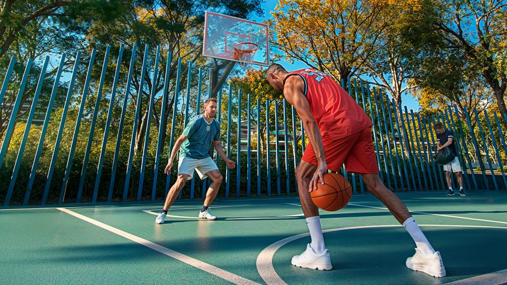 Área de esportes no Parque UNA São José