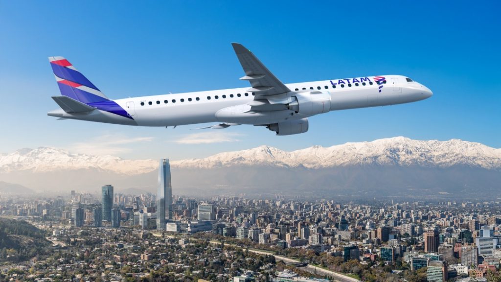 LATAM anuncia expansão da frota com Embraer E195-E2