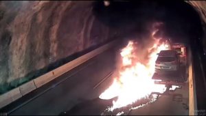 Incêndio no Túnel da Tamoios bloqueia acesso a São José dos Campos