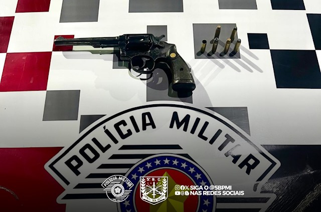 Força Tática apreende adolescente armado em movimentada avenida de Taubaté 