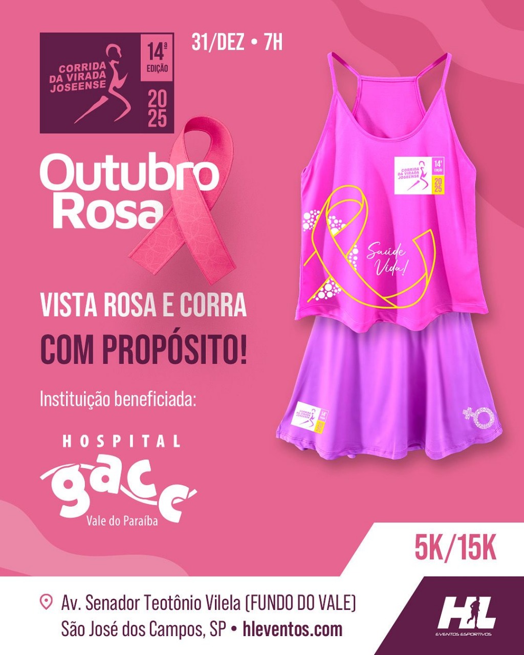 Corrida da Virada Joseense une esporte e Ação Solidária ao GAAC 