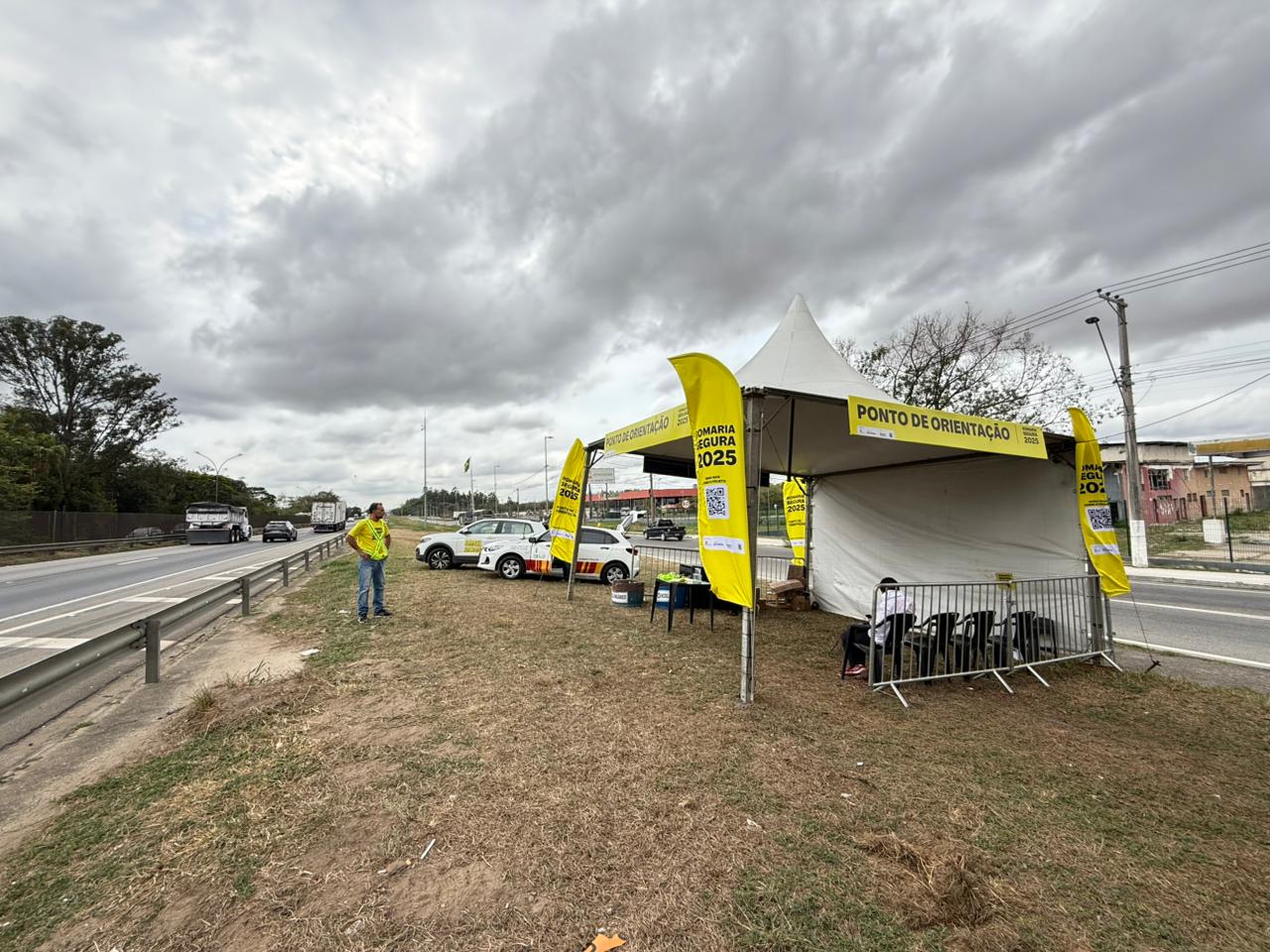 Tendas de orientação aos romeiros já atendem quase mil na Via Dutra 