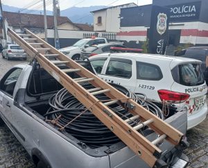 PM realiza prisão por furto em Piquete e recupera fios avaliados em R$ 28 mil