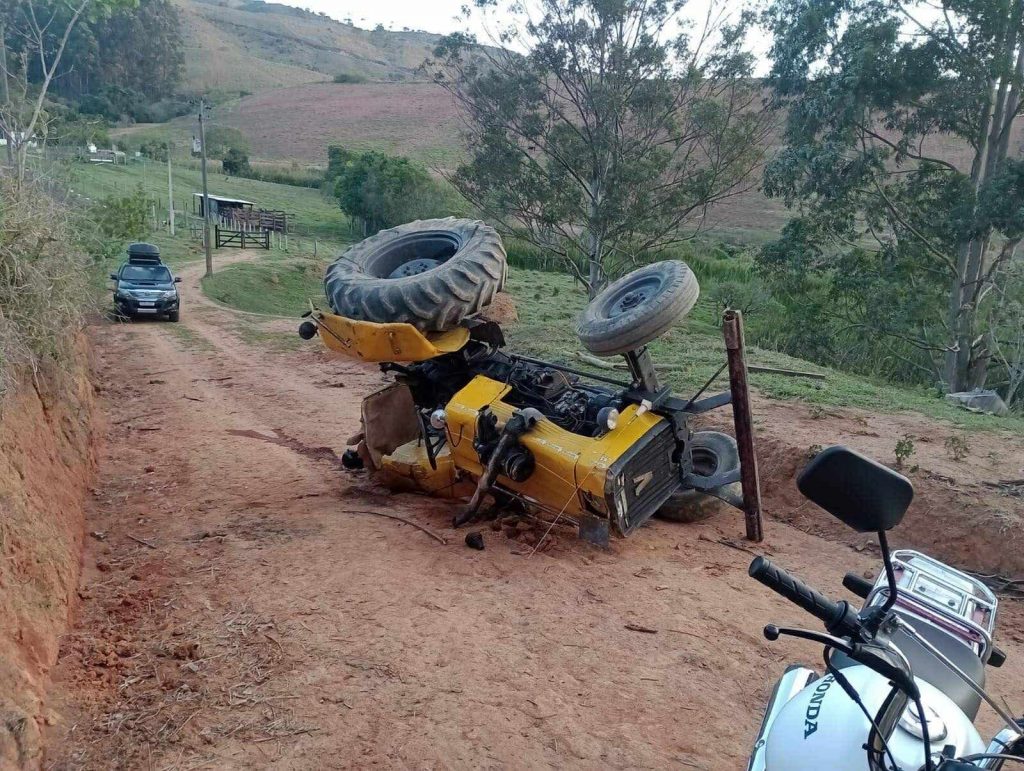 Tragédia em Cunha; Homem morre em acidente com trator!