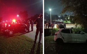 Acidente na Mário Covas: motorista bêbado tenta fugir e é detido em São José