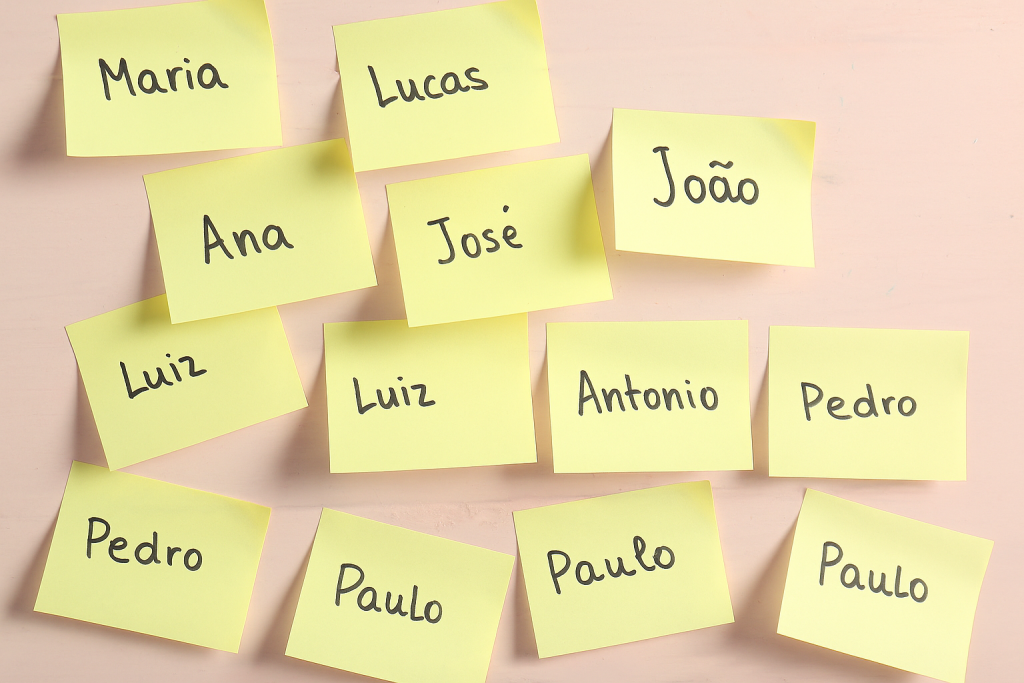 Nomes mais comuns nas cidades do Vale do Paraíba segundo o IBGE