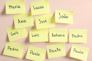 Nomes mais comuns nas cidades do Vale do Paraíba segundo o IBGE